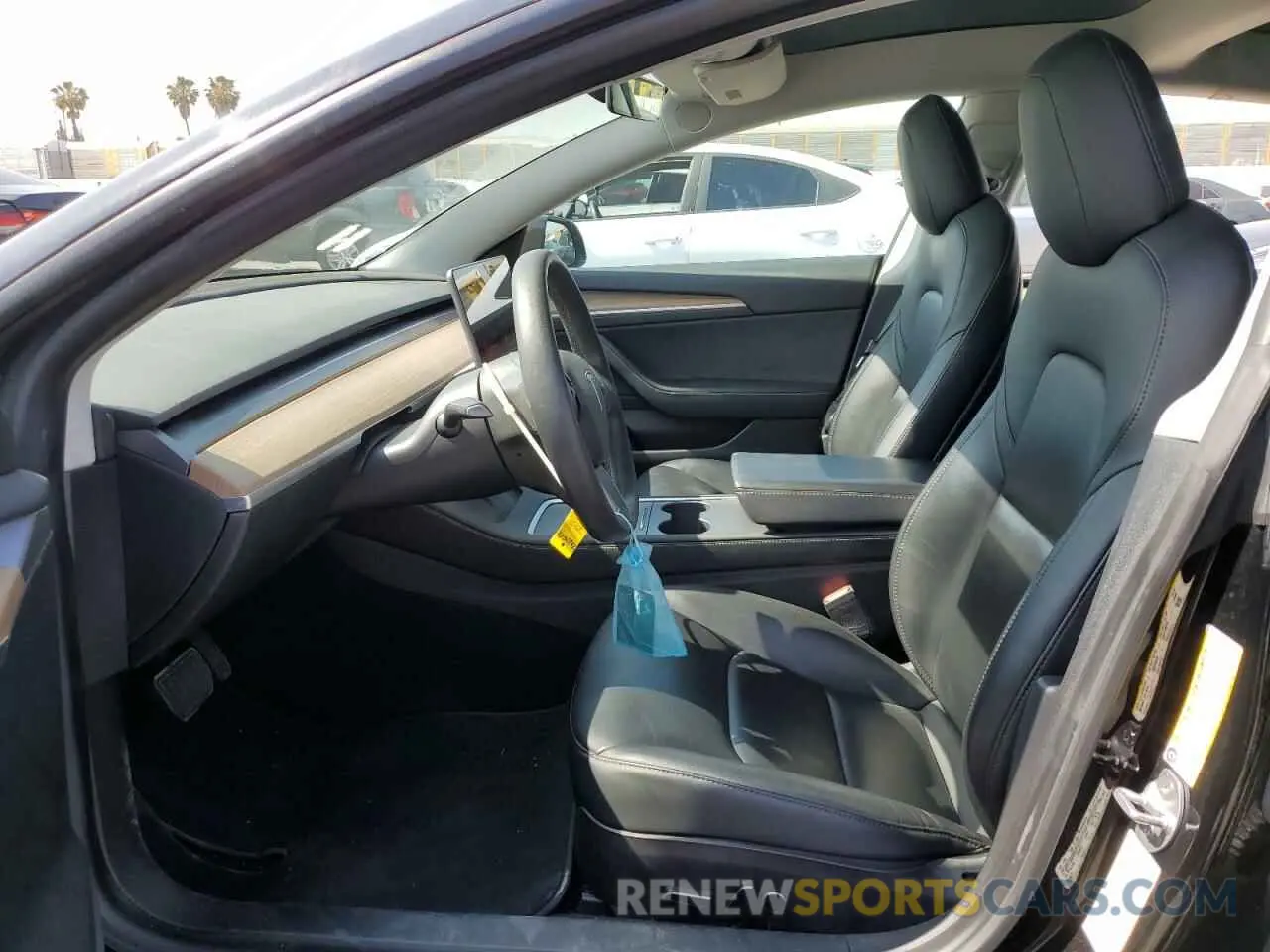 7 fotografías del automóvil dañado 5YJ3E1EB6MF002955 TESLA MODEL 3 2021