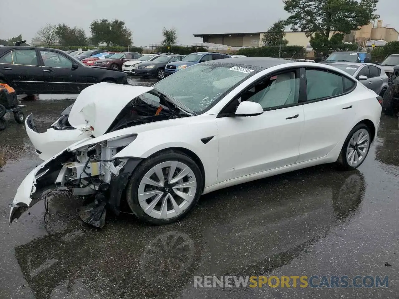 1 fotografías del automóvil dañado 5YJ3E1EB6MF004124 TESLA MODEL 3 2021