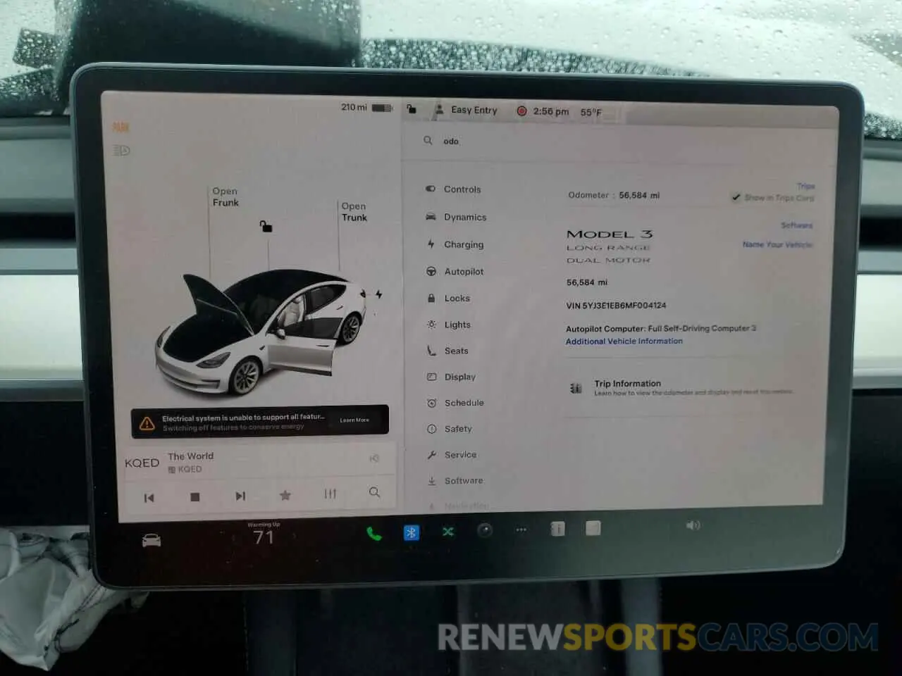 9 fotografías del automóvil dañado 5YJ3E1EB6MF004124 TESLA MODEL 3 2021