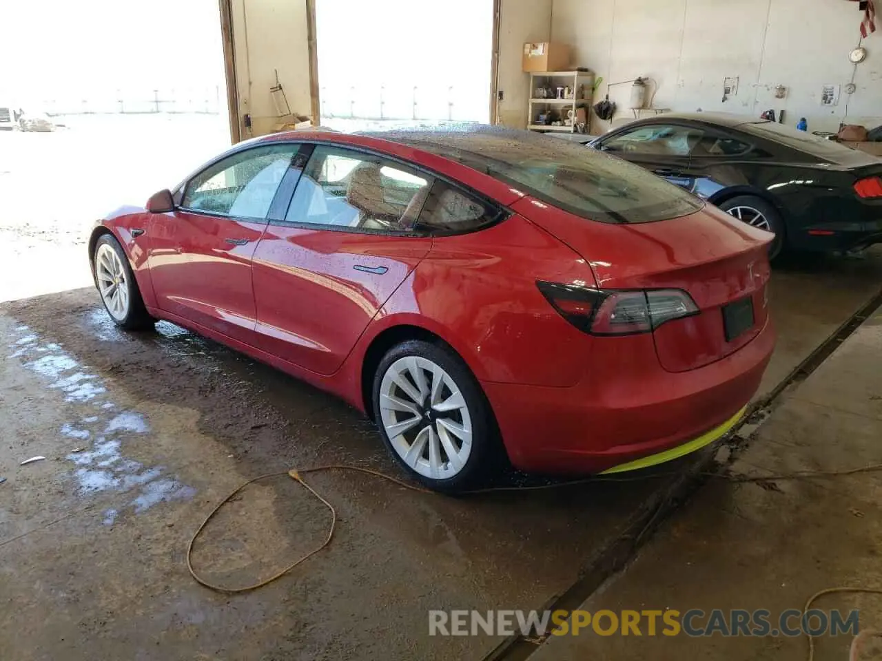 3 fotografías del automóvil dañado 5YJ3E1EB6MF013079 TESLA MODEL 3 2021