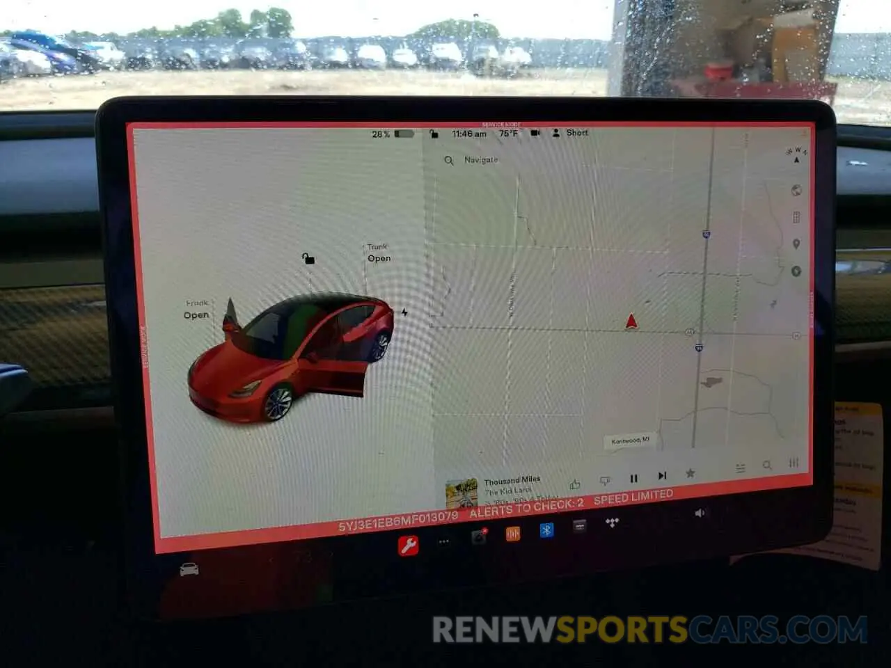 9 fotografías del automóvil dañado 5YJ3E1EB6MF013079 TESLA MODEL 3 2021