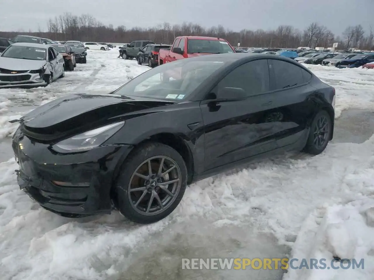 1 fotografías del automóvil dañado 5YJ3E1EB6MF014796 TESLA MODEL 3 2021