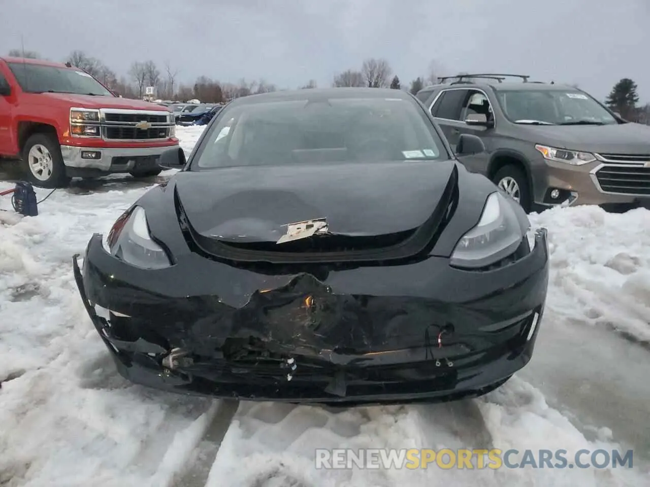 5 fotografías del automóvil dañado 5YJ3E1EB6MF014796 TESLA MODEL 3 2021