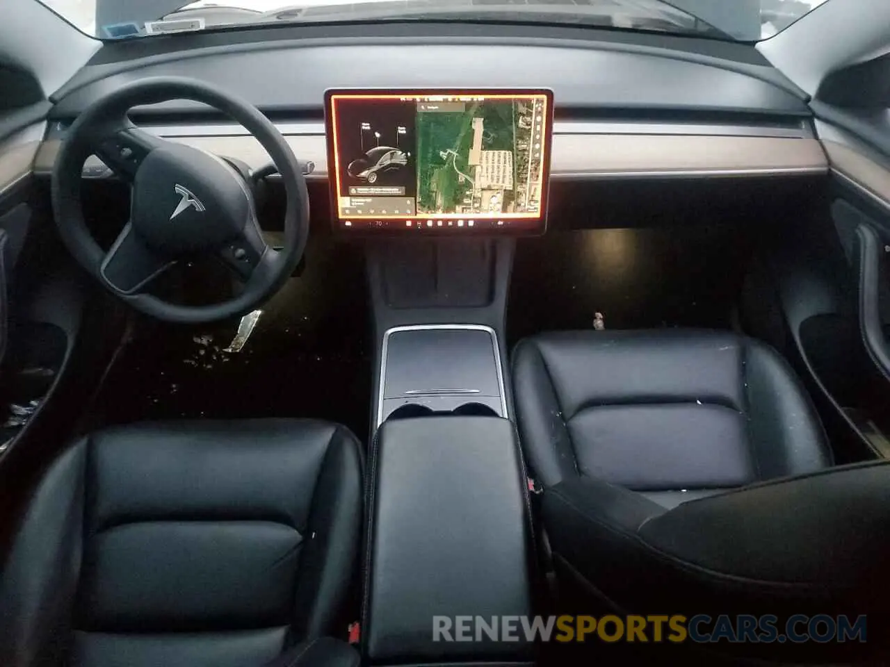 8 fotografías del automóvil dañado 5YJ3E1EB6MF014796 TESLA MODEL 3 2021