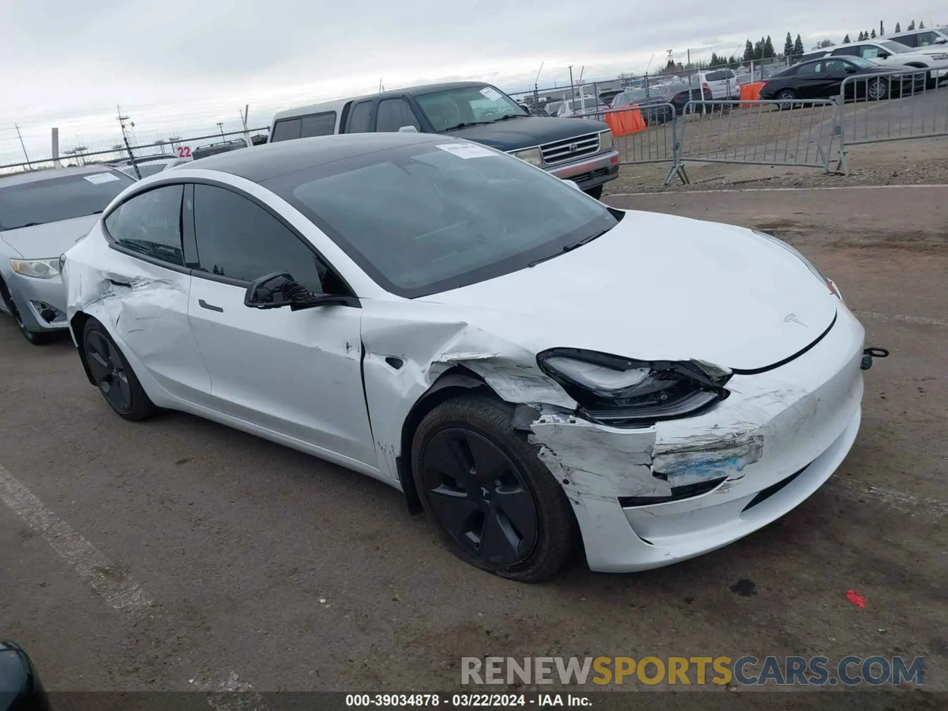 1 fotografías del automóvil dañado 5YJ3E1EB6MF033087 TESLA MODEL 3 2021