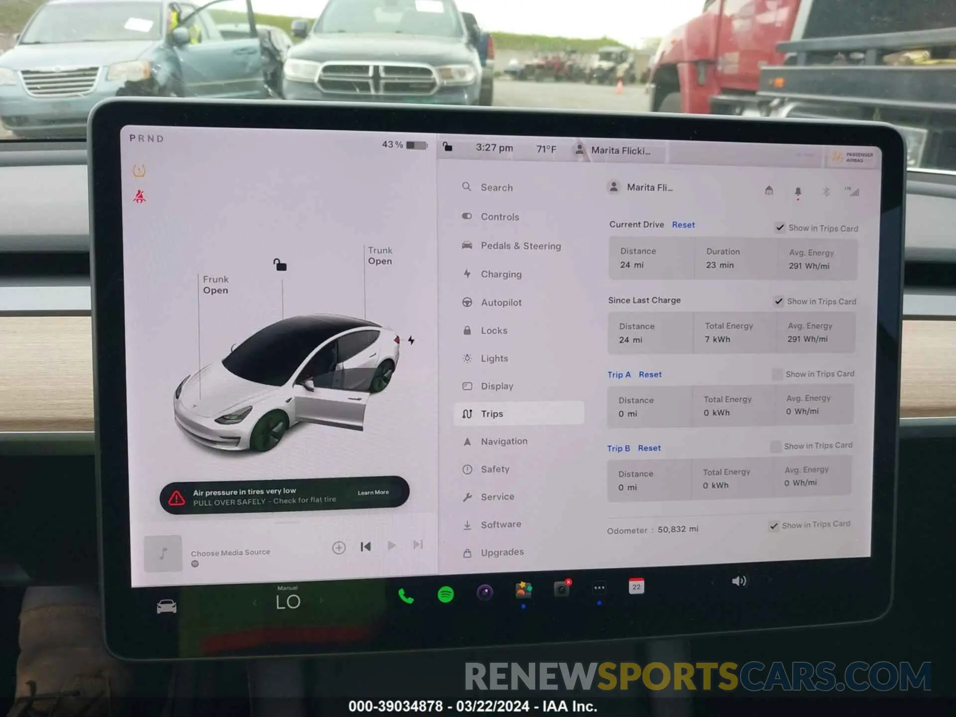 18 fotografías del automóvil dañado 5YJ3E1EB6MF033087 TESLA MODEL 3 2021