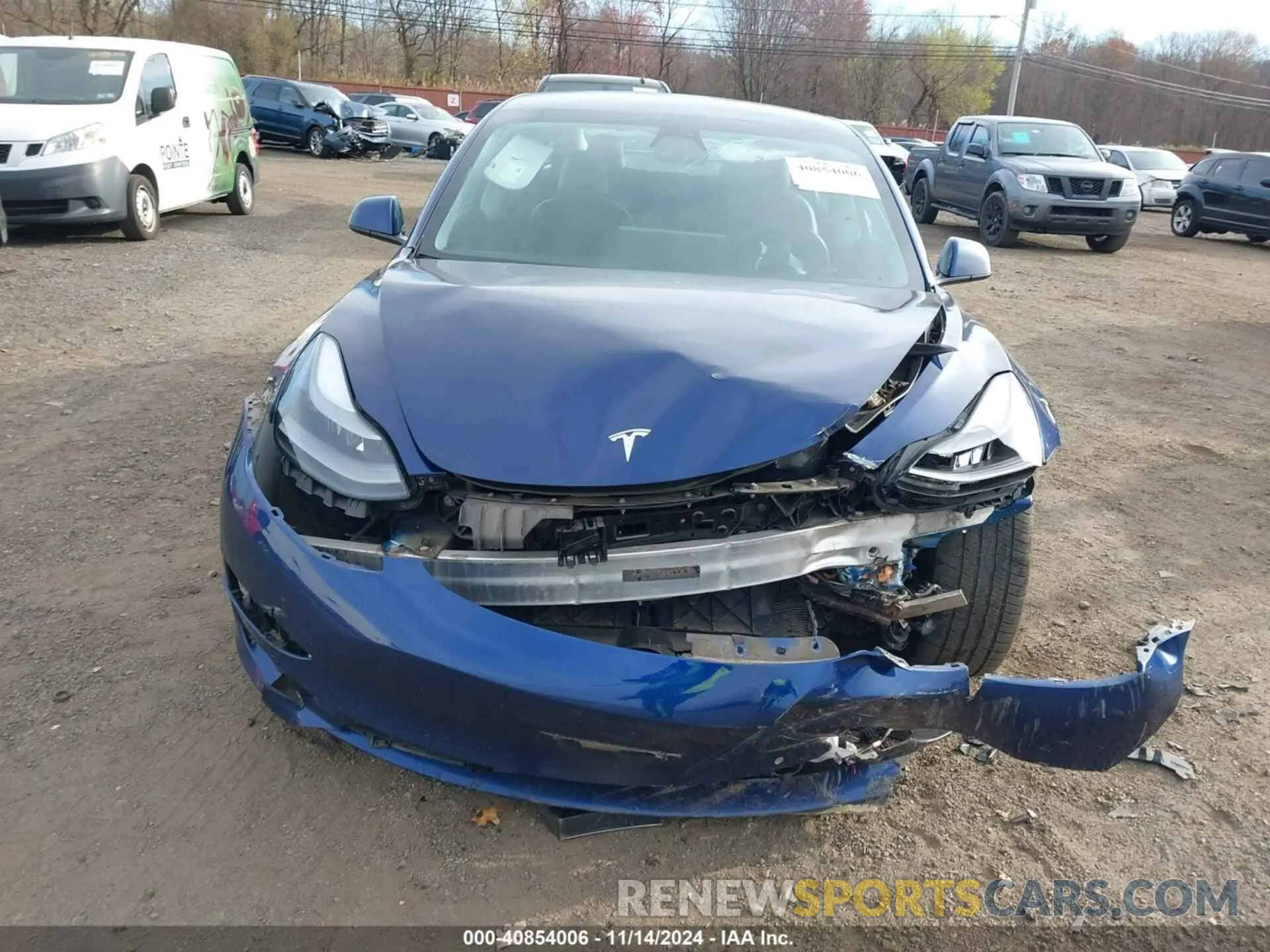 12 fotografías del automóvil dañado 5YJ3E1EB6MF037107 TESLA MODEL 3 2021
