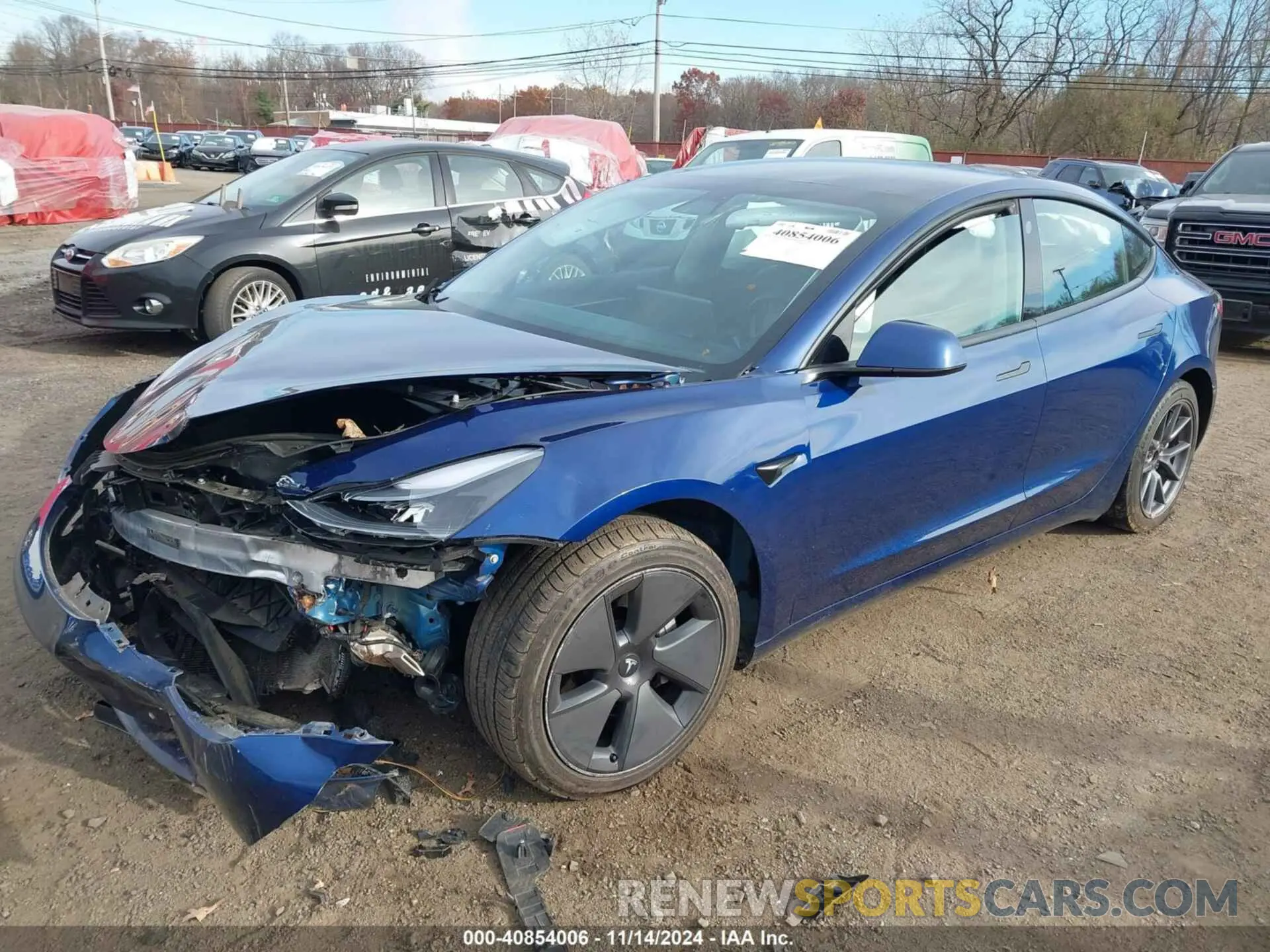 19 fotografías del automóvil dañado 5YJ3E1EB6MF037107 TESLA MODEL 3 2021