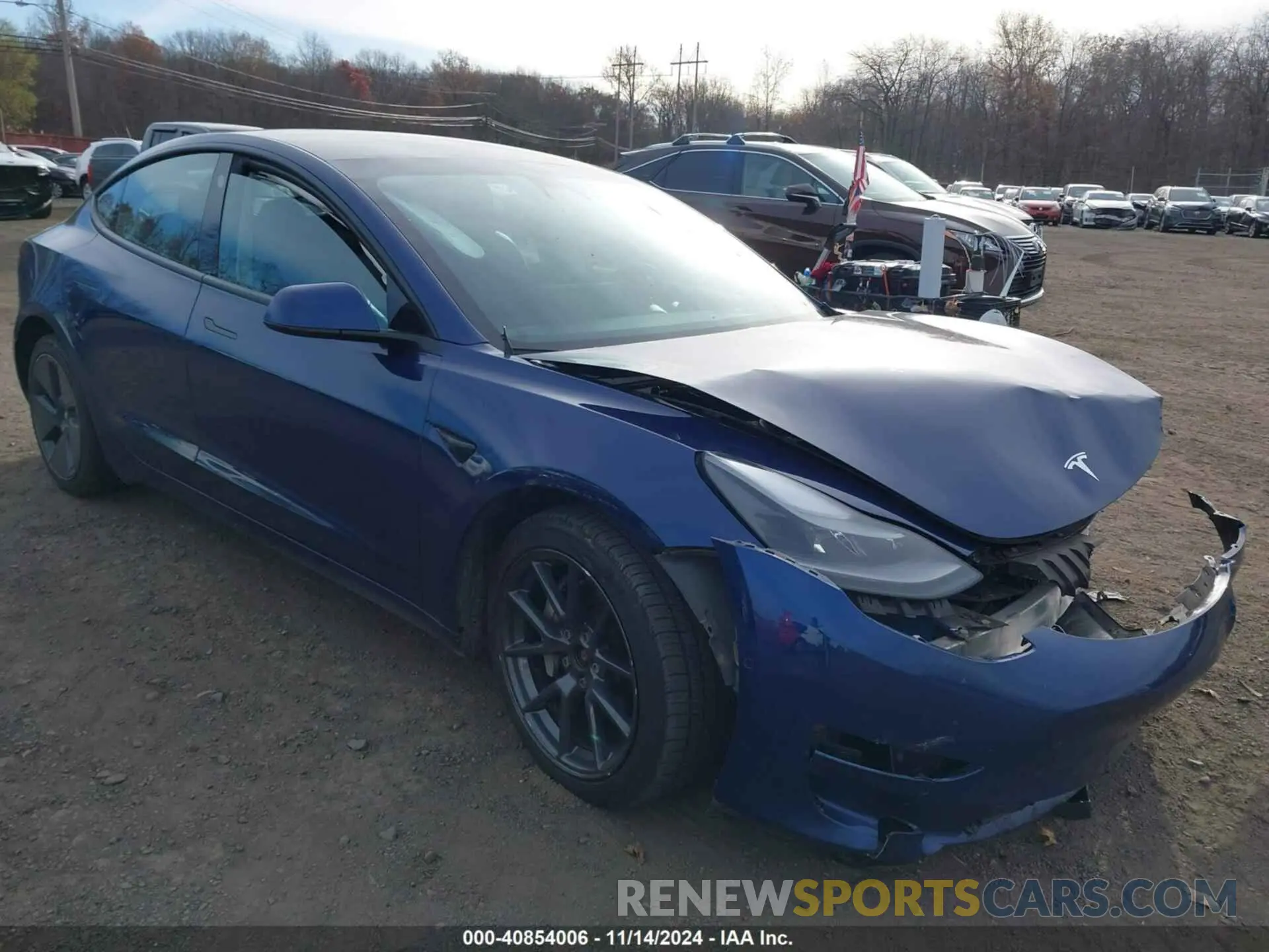 20 fotografías del automóvil dañado 5YJ3E1EB6MF037107 TESLA MODEL 3 2021