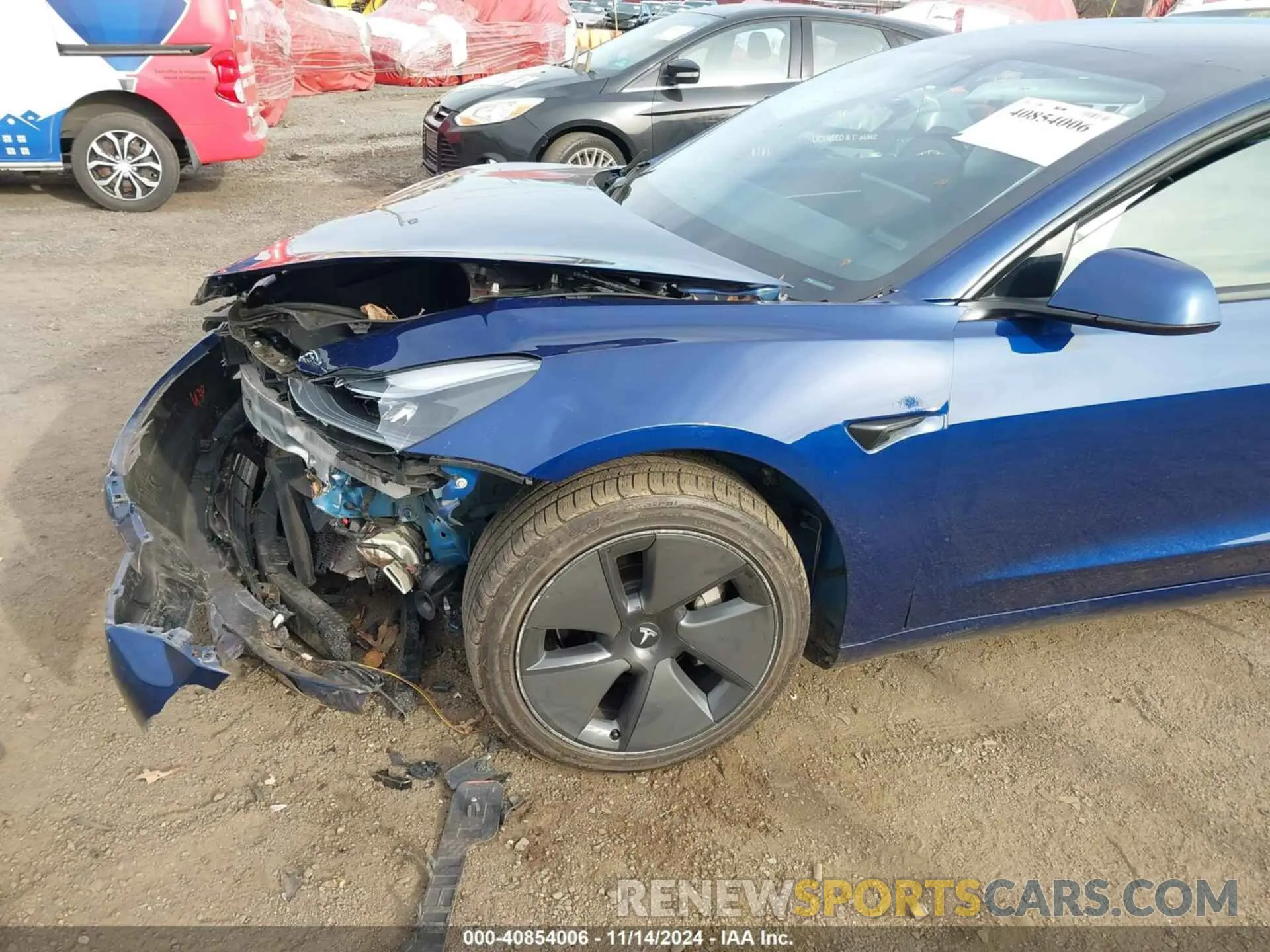 21 fotografías del automóvil dañado 5YJ3E1EB6MF037107 TESLA MODEL 3 2021