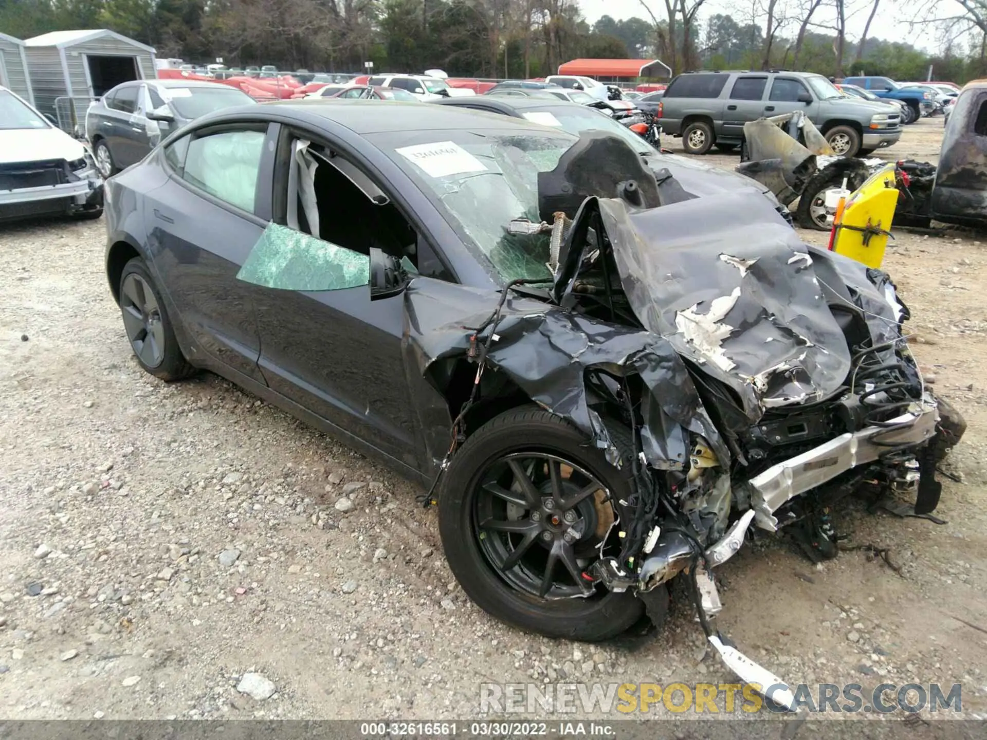 1 fotografías del automóvil dañado 5YJ3E1EB6MF048978 TESLA MODEL 3 2021