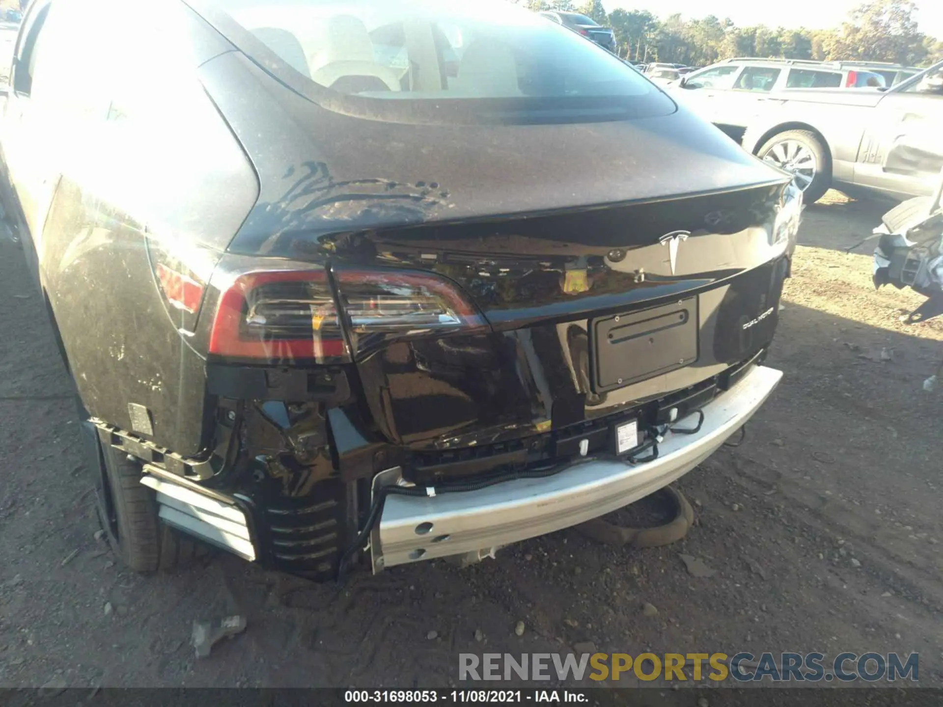 6 fotografías del automóvil dañado 5YJ3E1EB6MF053002 TESLA MODEL 3 2021