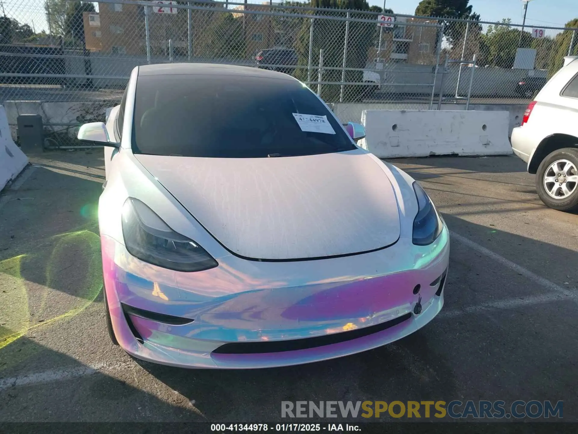 12 fotografías del automóvil dañado 5YJ3E1EB6MF053940 TESLA MODEL 3 2021