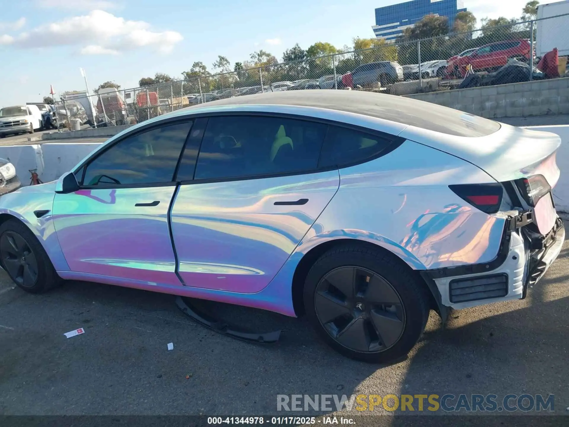 14 fotografías del automóvil dañado 5YJ3E1EB6MF053940 TESLA MODEL 3 2021