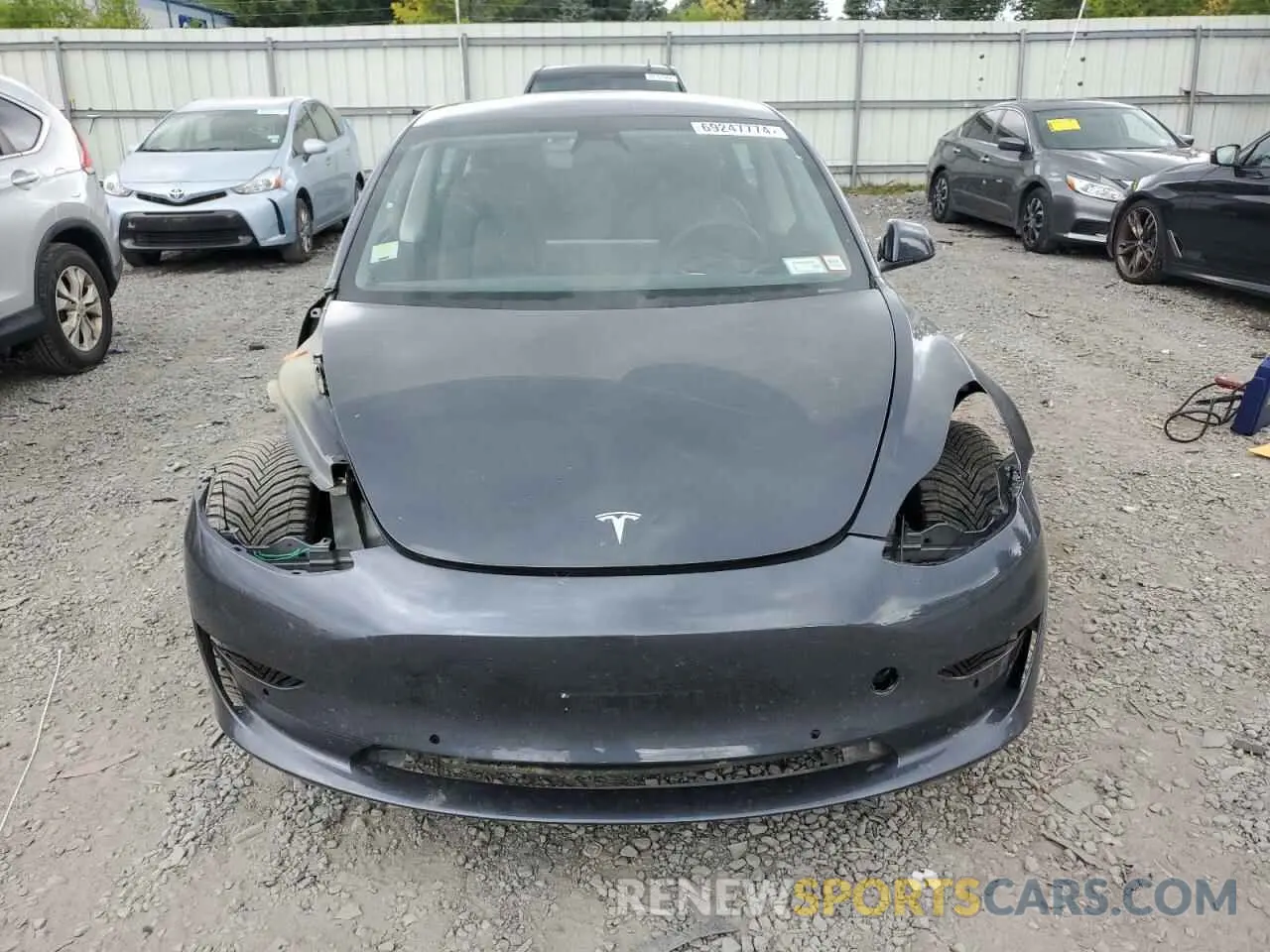 5 fotografías del automóvil dañado 5YJ3E1EB6MF061813 TESLA MODEL 3 2021