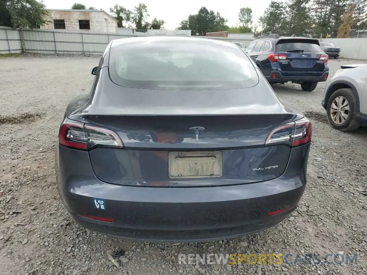 6 fotografías del automóvil dañado 5YJ3E1EB6MF061813 TESLA MODEL 3 2021