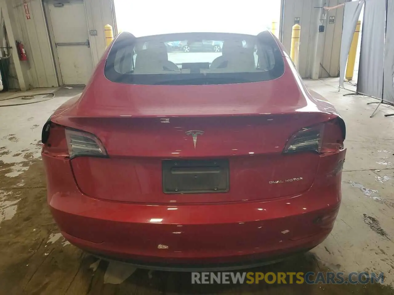 6 fotografías del automóvil dañado 5YJ3E1EB6MF062699 TESLA MODEL 3 2021