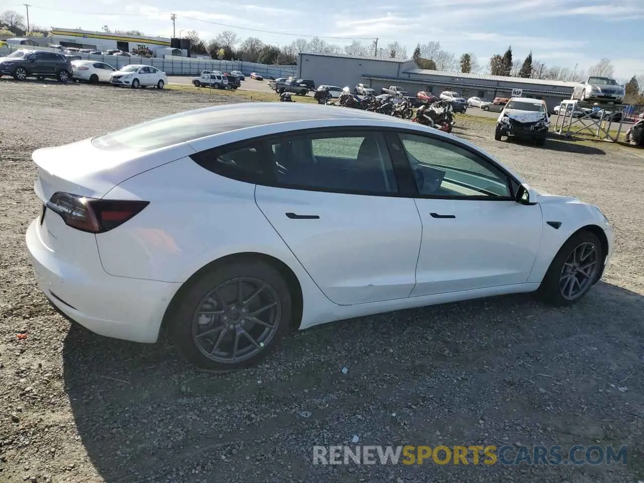 3 fotografías del automóvil dañado 5YJ3E1EB6MF065604 TESLA MODEL 3 2021