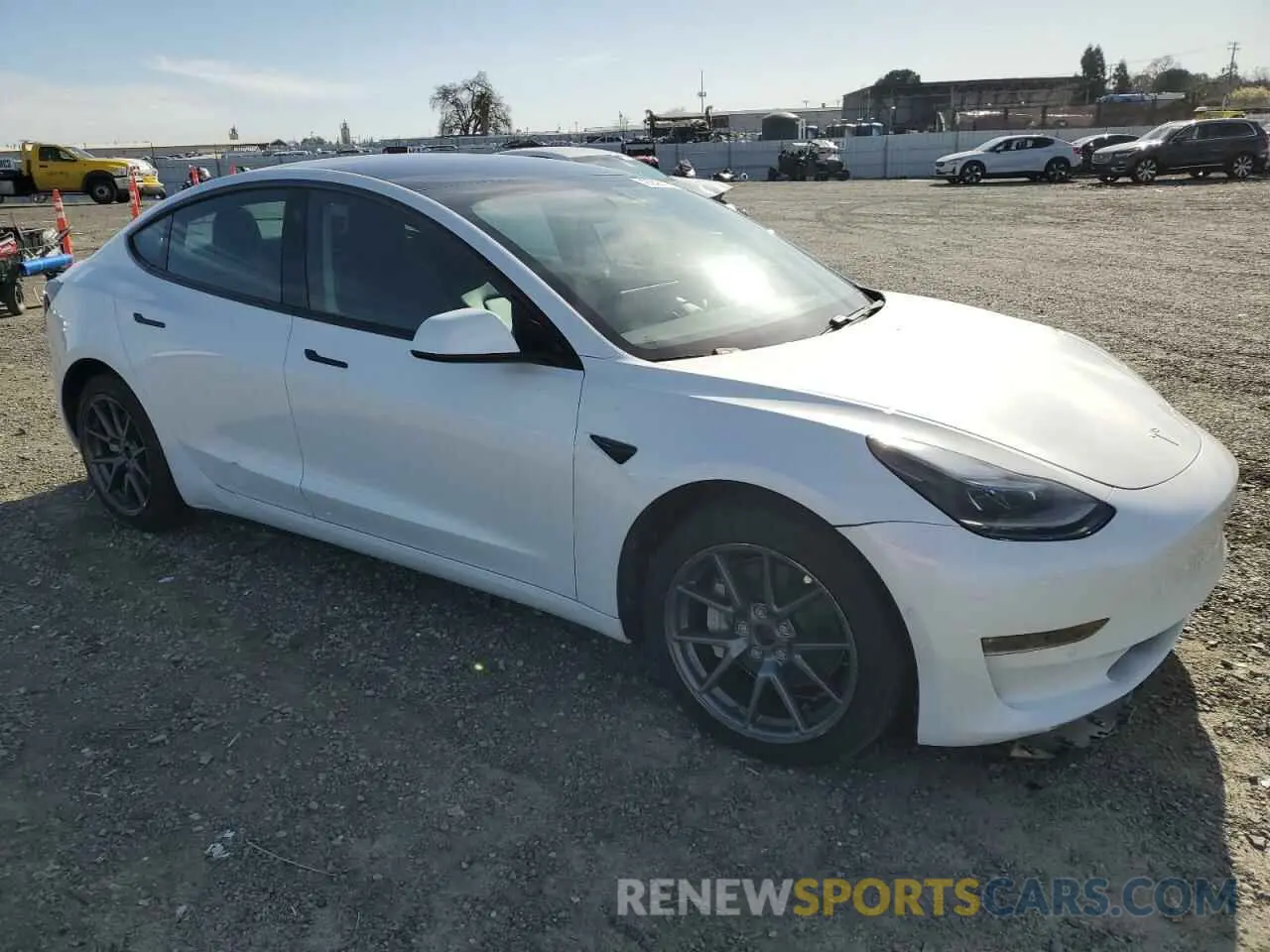 4 fotografías del automóvil dañado 5YJ3E1EB6MF065604 TESLA MODEL 3 2021