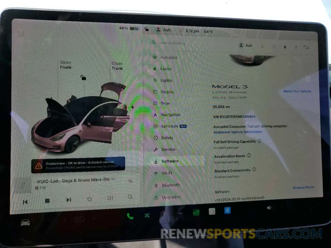 9 fotografías del automóvil dañado 5YJ3E1EB6MF065604 TESLA MODEL 3 2021