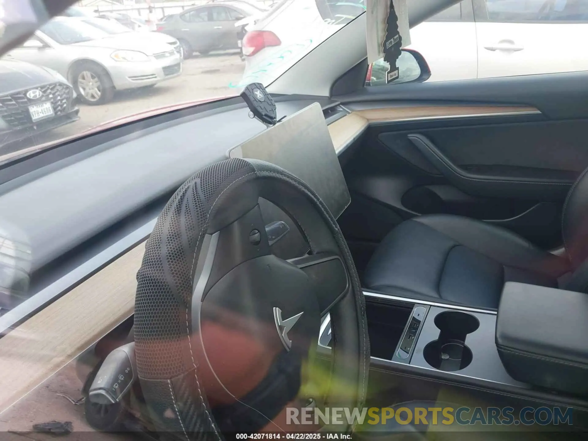7 fotografías del automóvil dañado 5YJ3E1EB6MF085836 TESLA MODEL 3 2021