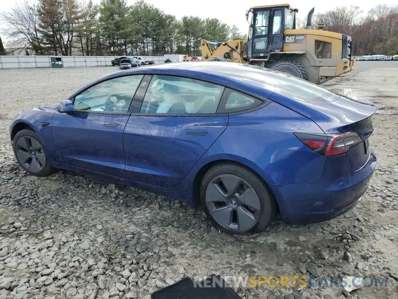 2 fotografías del automóvil dañado 5YJ3E1EB6MF855906 TESLA MODEL 3 2021