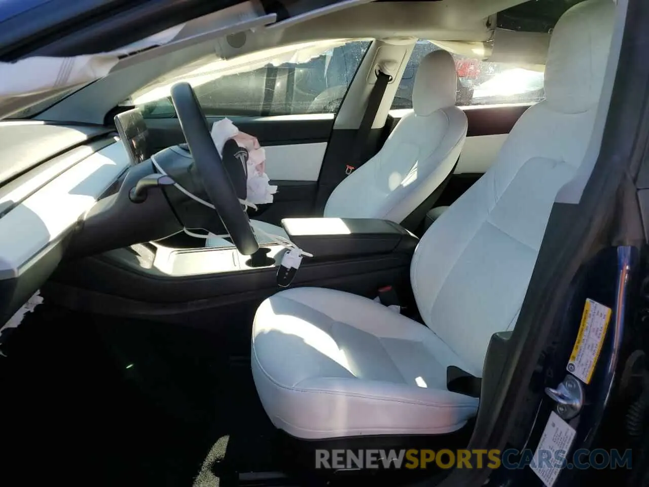 7 fotografías del automóvil dañado 5YJ3E1EB6MF855906 TESLA MODEL 3 2021
