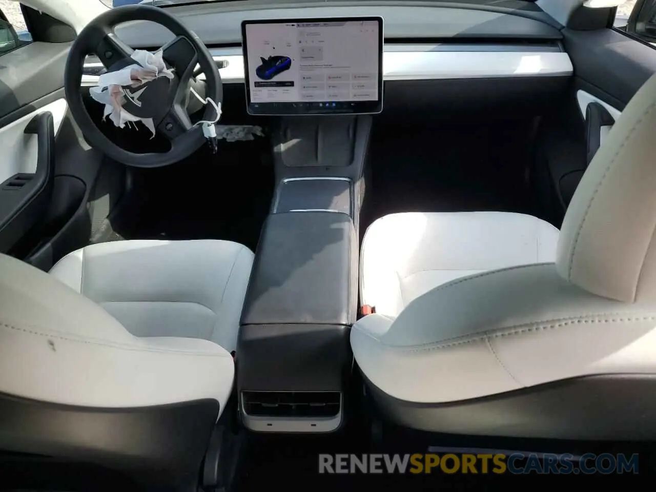 8 fotografías del automóvil dañado 5YJ3E1EB6MF855906 TESLA MODEL 3 2021