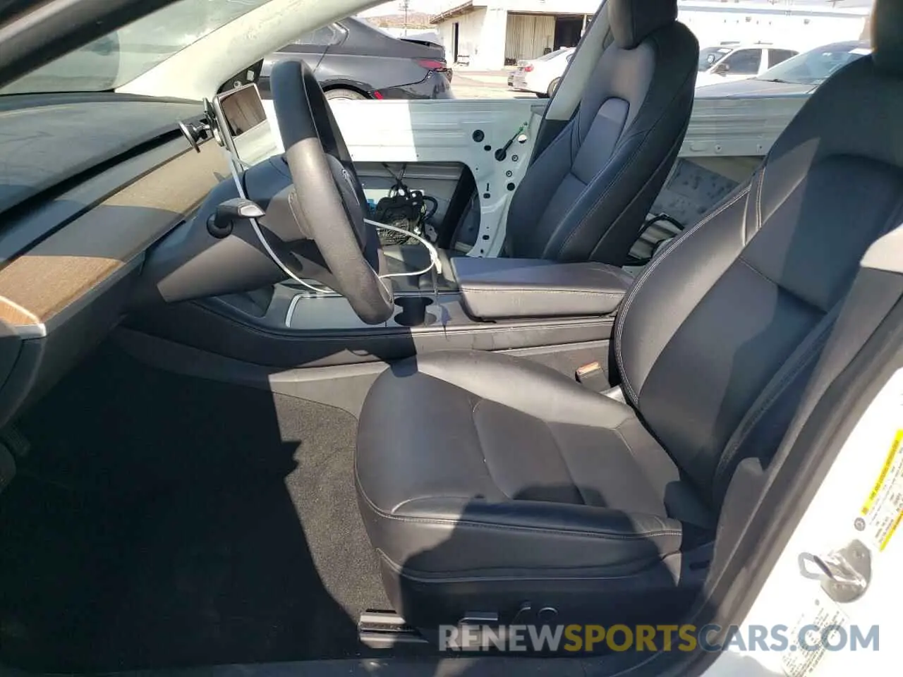 7 fotografías del automóvil dañado 5YJ3E1EB6MF877453 TESLA MODEL 3 2021