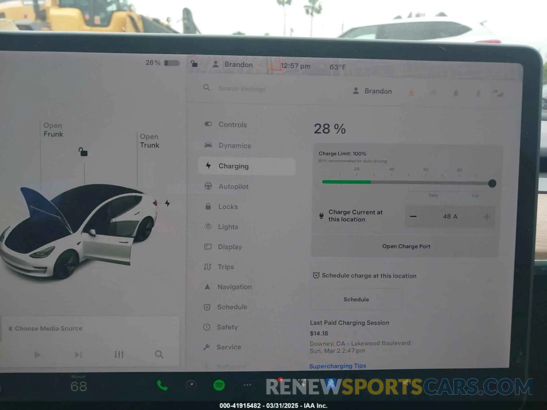 16 fotografías del automóvil dañado 5YJ3E1EB6MF878957 TESLA MODEL 3 2021