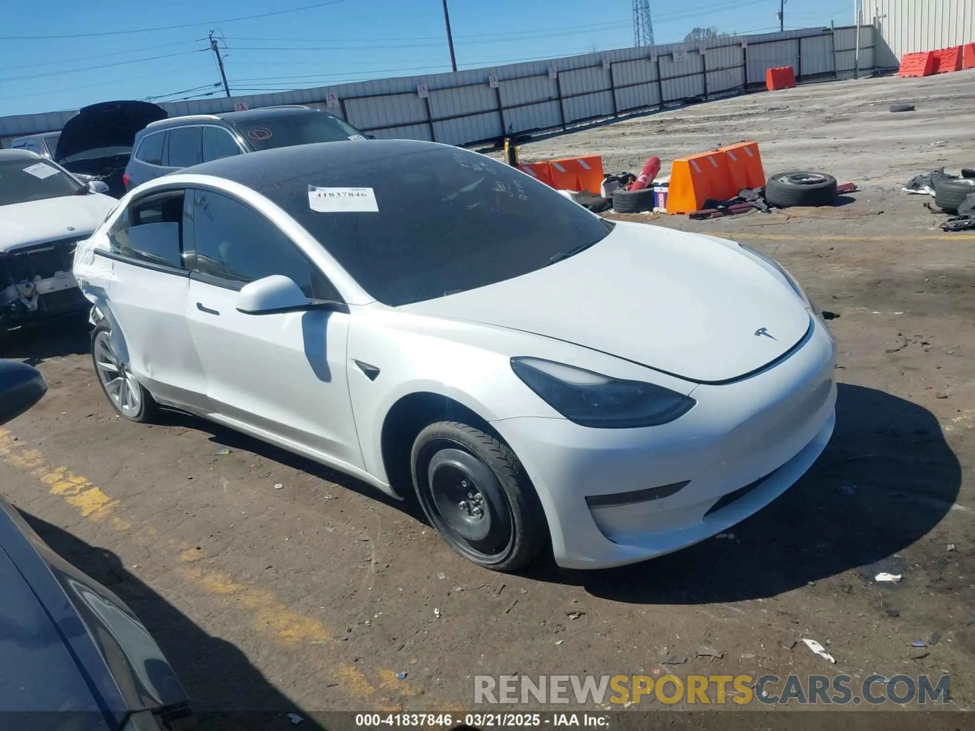 1 fotografías del automóvil dañado 5YJ3E1EB6MF902268 TESLA MODEL 3 2021