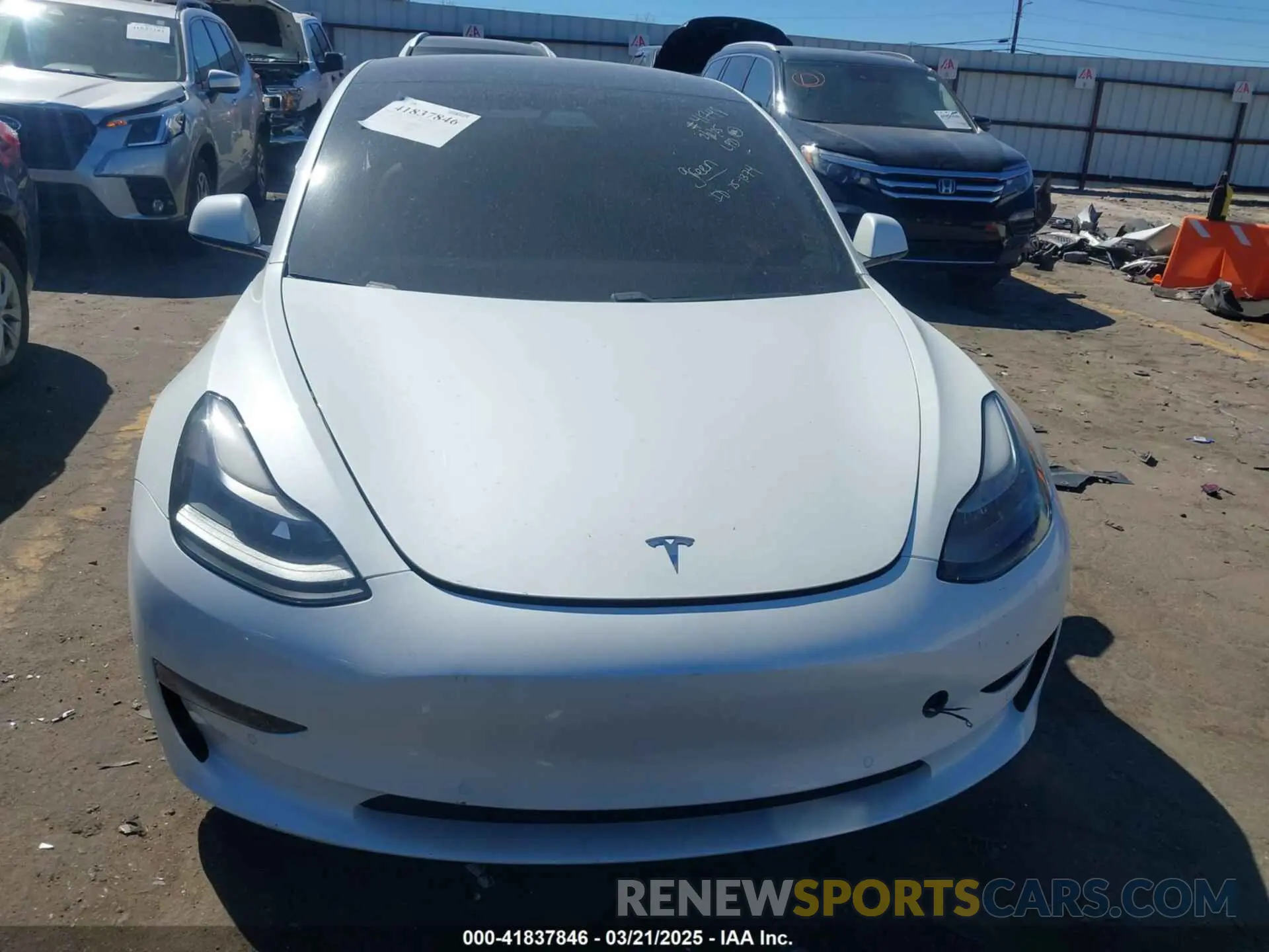 11 fotografías del automóvil dañado 5YJ3E1EB6MF902268 TESLA MODEL 3 2021