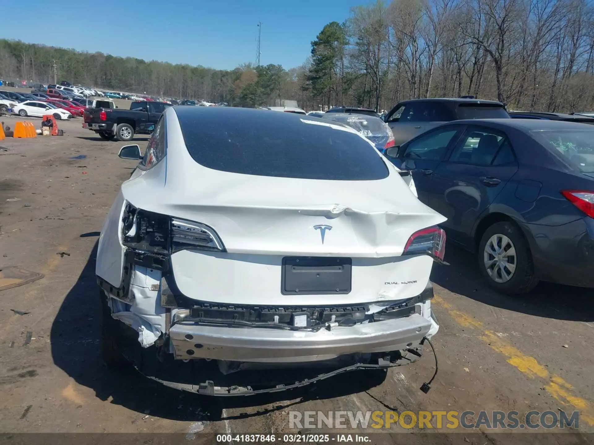 15 fotografías del automóvil dañado 5YJ3E1EB6MF902268 TESLA MODEL 3 2021