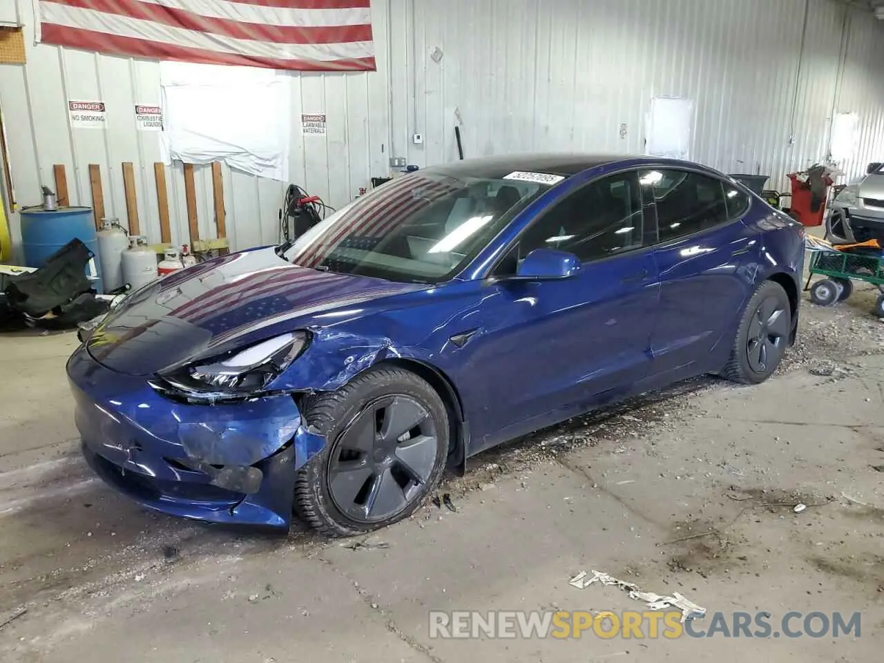 1 fotografías del automóvil dañado 5YJ3E1EB6MF902352 TESLA MODEL 3 2021