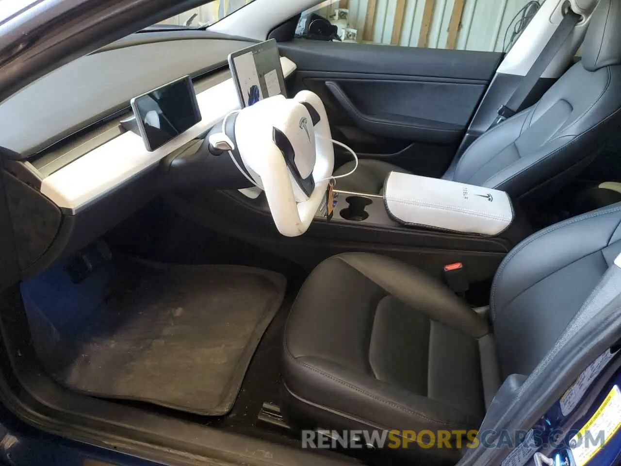 7 fotografías del automóvil dañado 5YJ3E1EB6MF902352 TESLA MODEL 3 2021