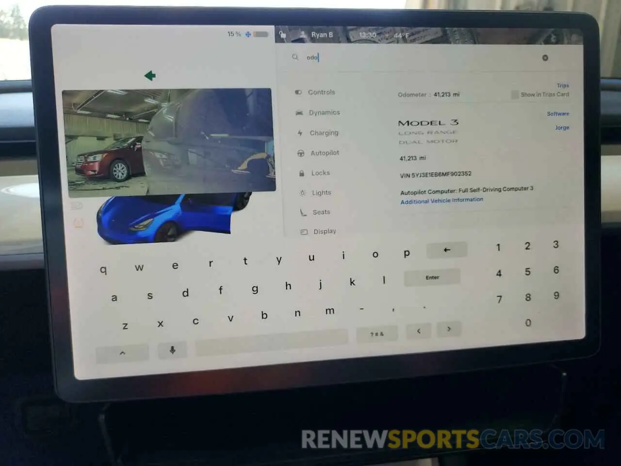 9 fotografías del automóvil dañado 5YJ3E1EB6MF902352 TESLA MODEL 3 2021