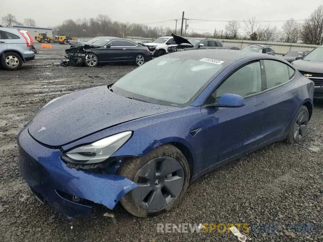 1 fotografías del automóvil dañado 5YJ3E1EB6MF923931 TESLA MODEL 3 2021