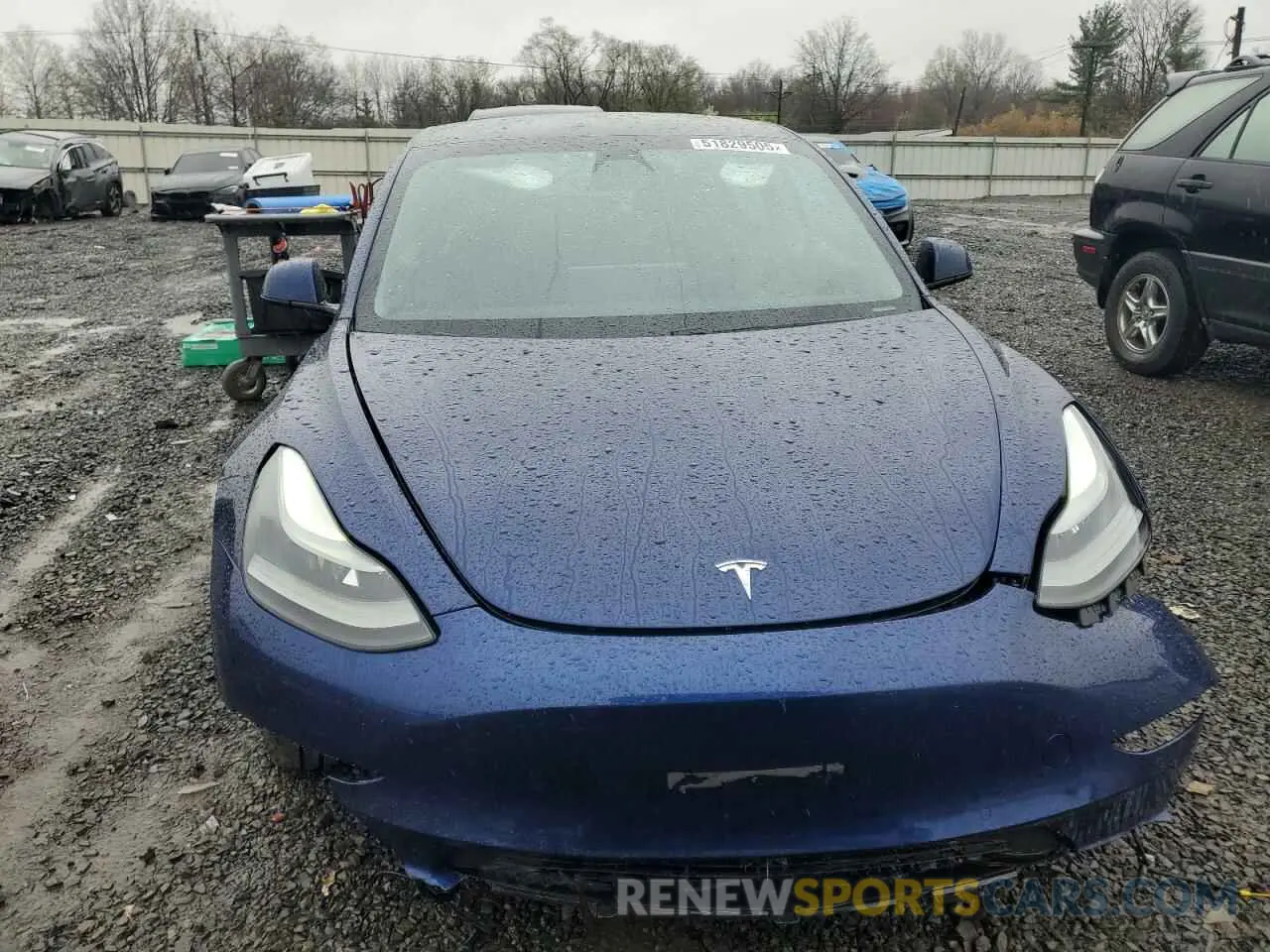 5 fotografías del automóvil dañado 5YJ3E1EB6MF923931 TESLA MODEL 3 2021