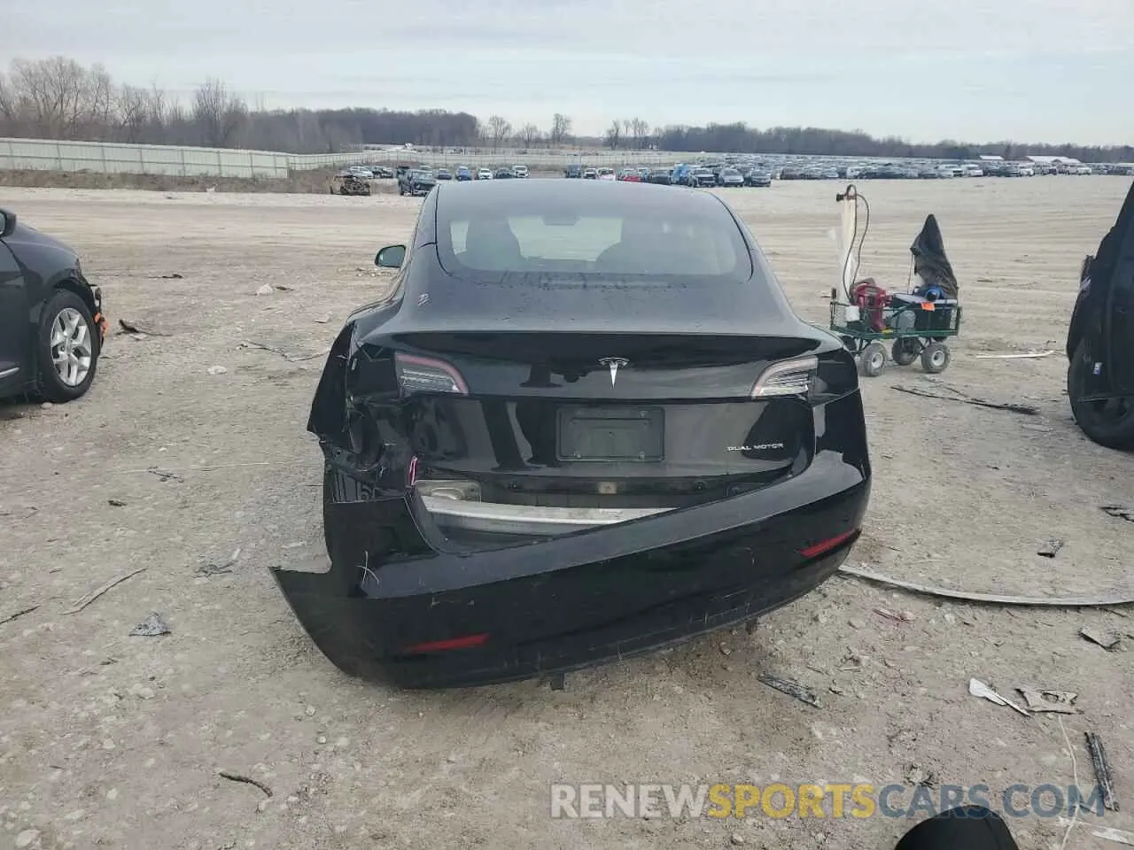6 fotografías del automóvil dañado 5YJ3E1EB6MF924559 TESLA MODEL 3 2021