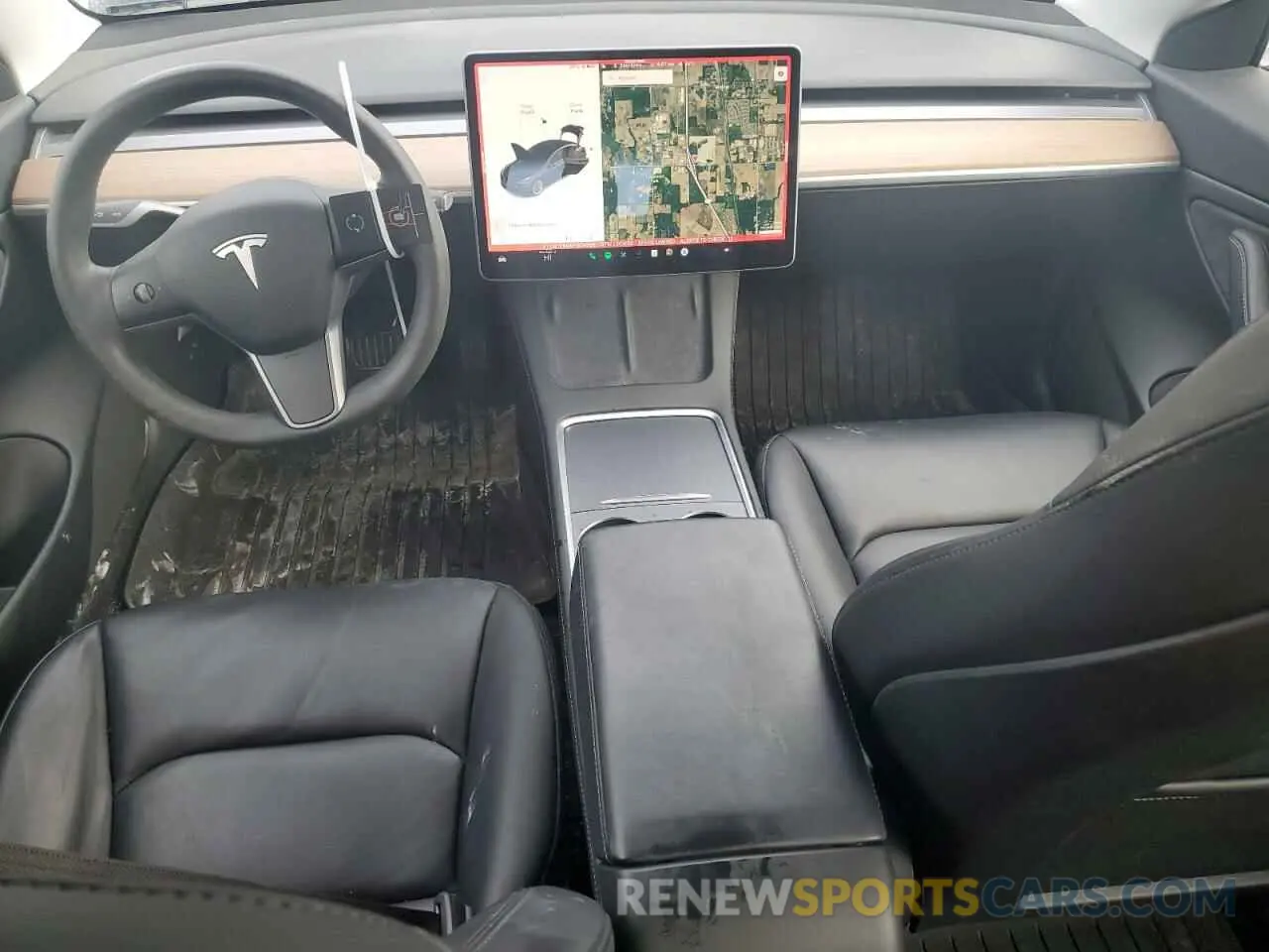 8 fotografías del automóvil dañado 5YJ3E1EB6MF924559 TESLA MODEL 3 2021