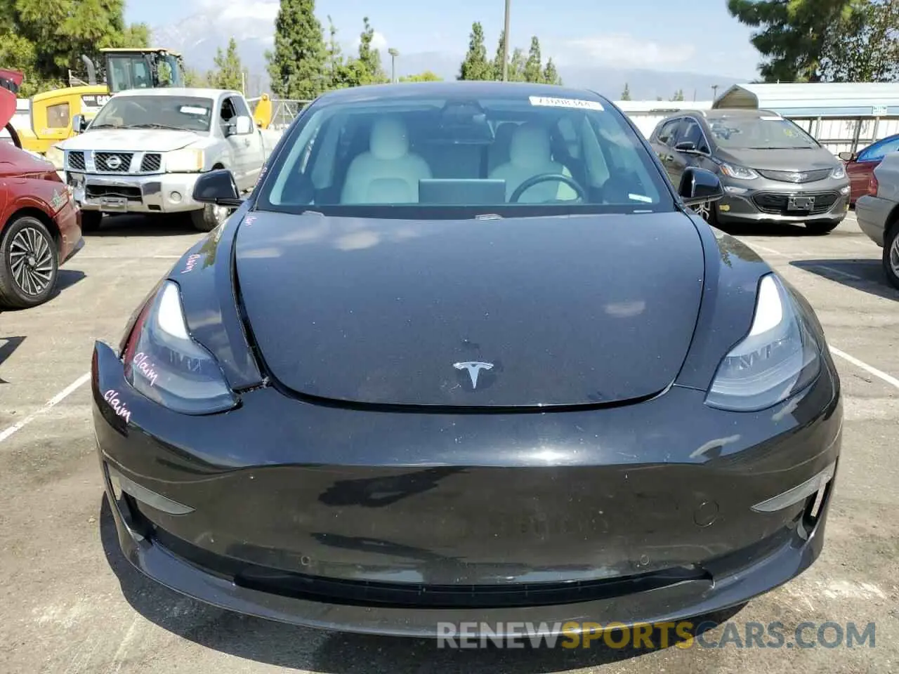 5 fotografías del automóvil dañado 5YJ3E1EB6MF926943 TESLA MODEL 3 2021