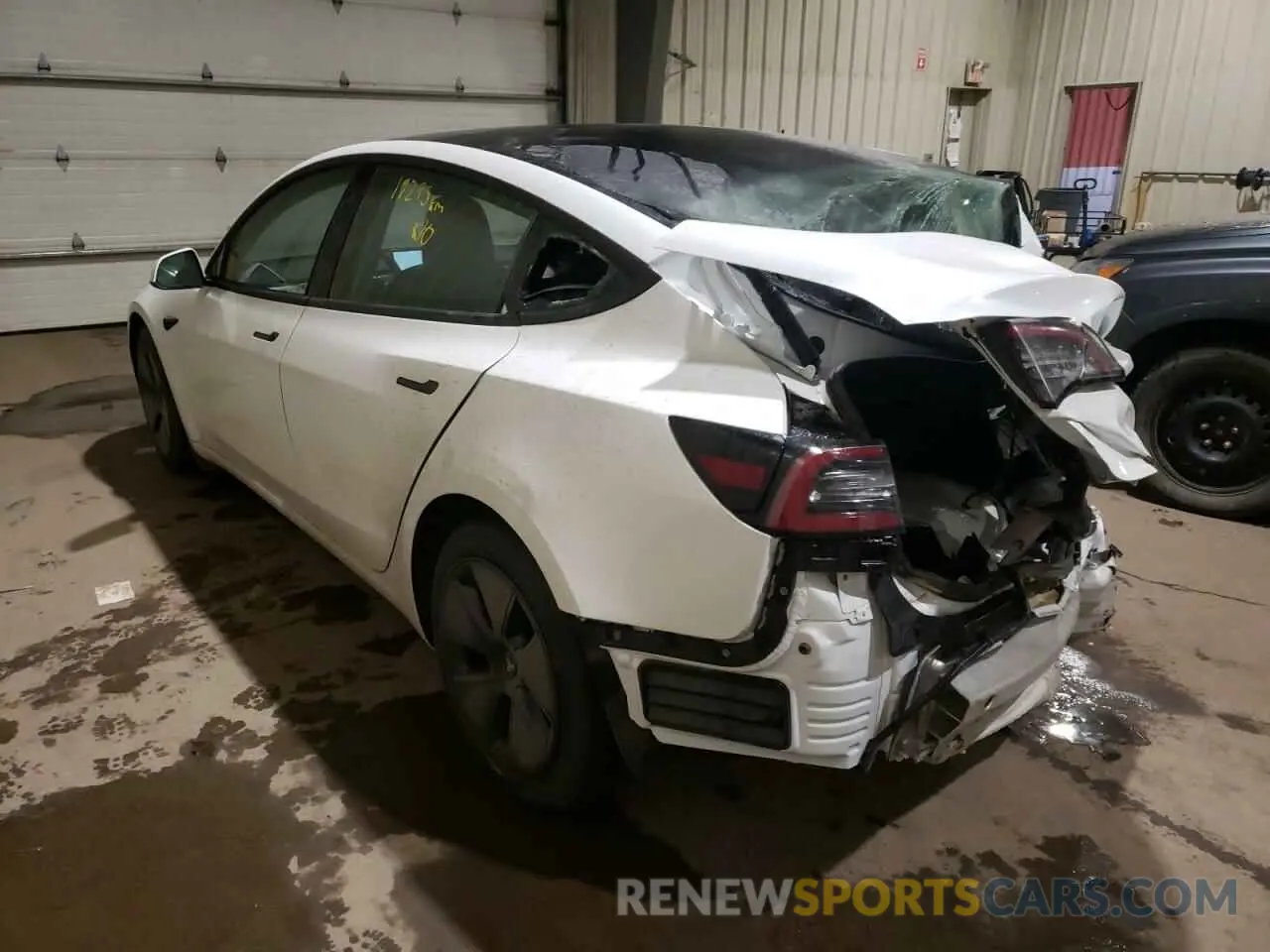 3 fotografías del automóvil dañado 5YJ3E1EB6MF979464 TESLA MODEL 3 2021
