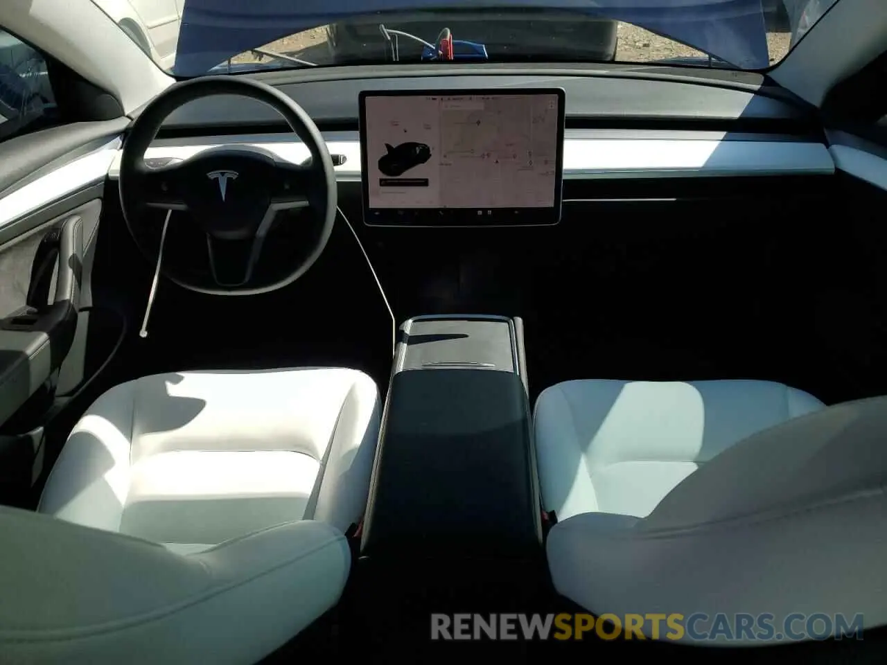 8 fotografías del automóvil dañado 5YJ3E1EB6MF980601 TESLA MODEL 3 2021