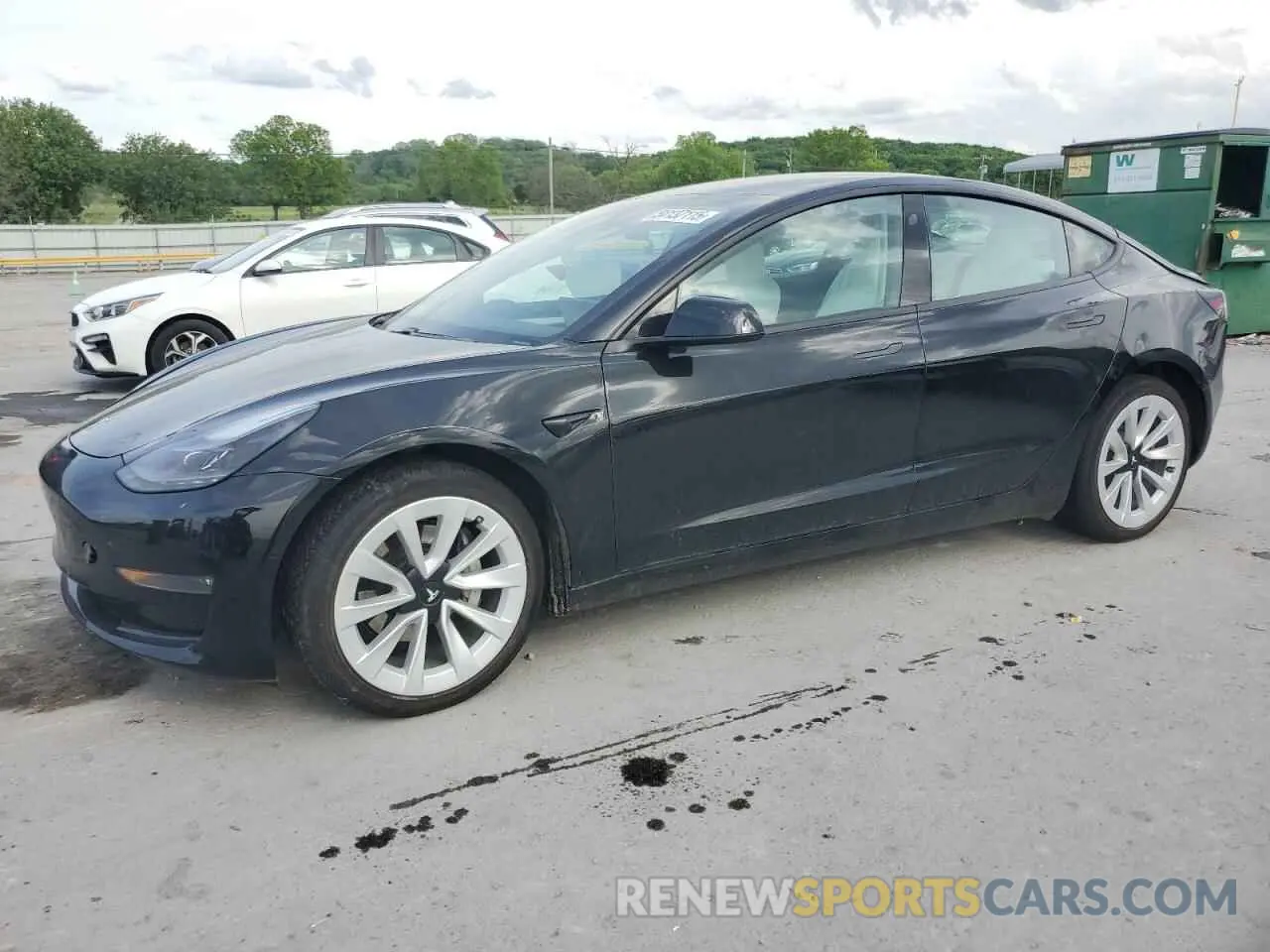 1 fotografías del automóvil dañado 5YJ3E1EB6MF980646 TESLA MODEL 3 2021