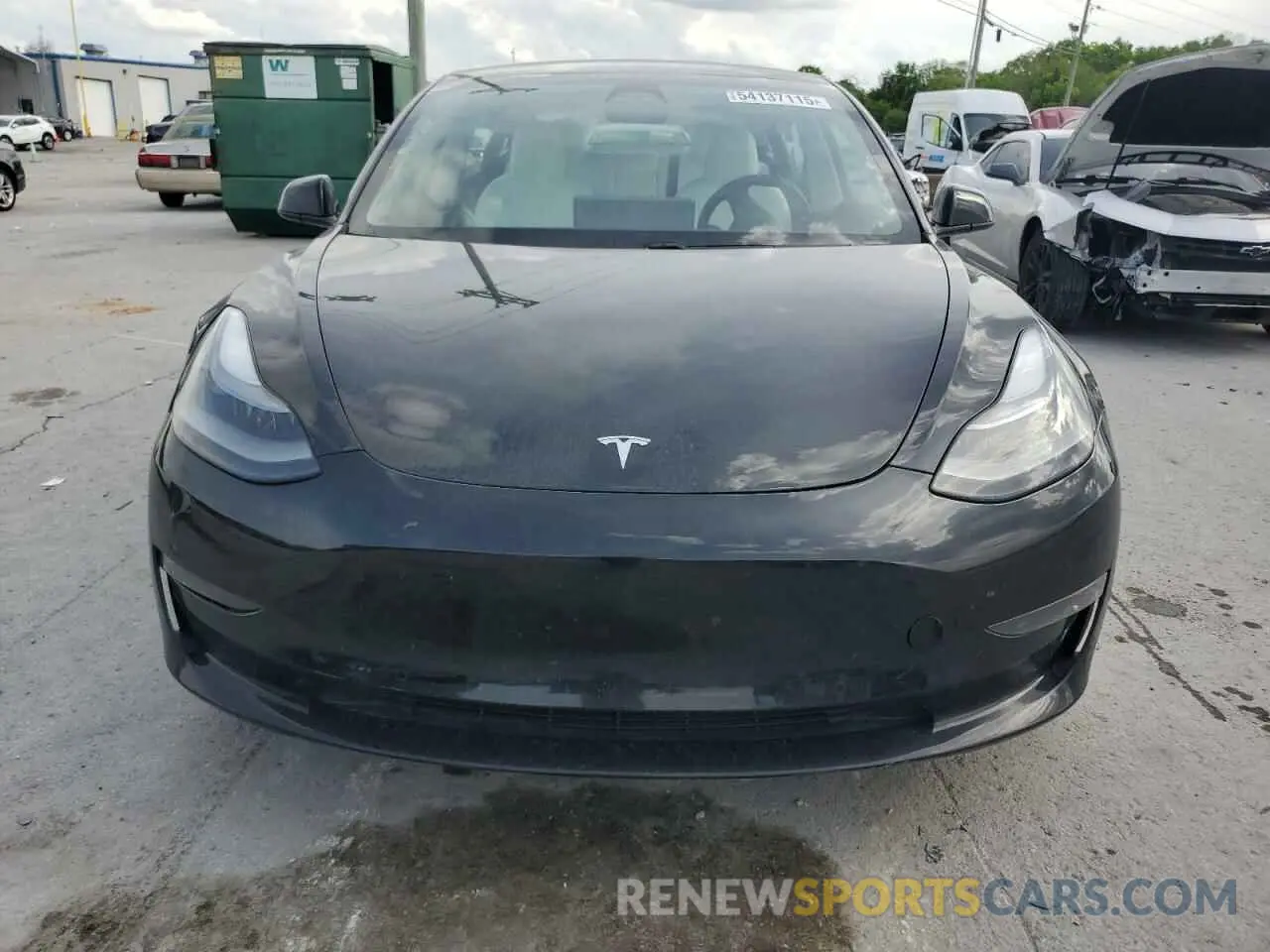 5 fotografías del automóvil dañado 5YJ3E1EB6MF980646 TESLA MODEL 3 2021