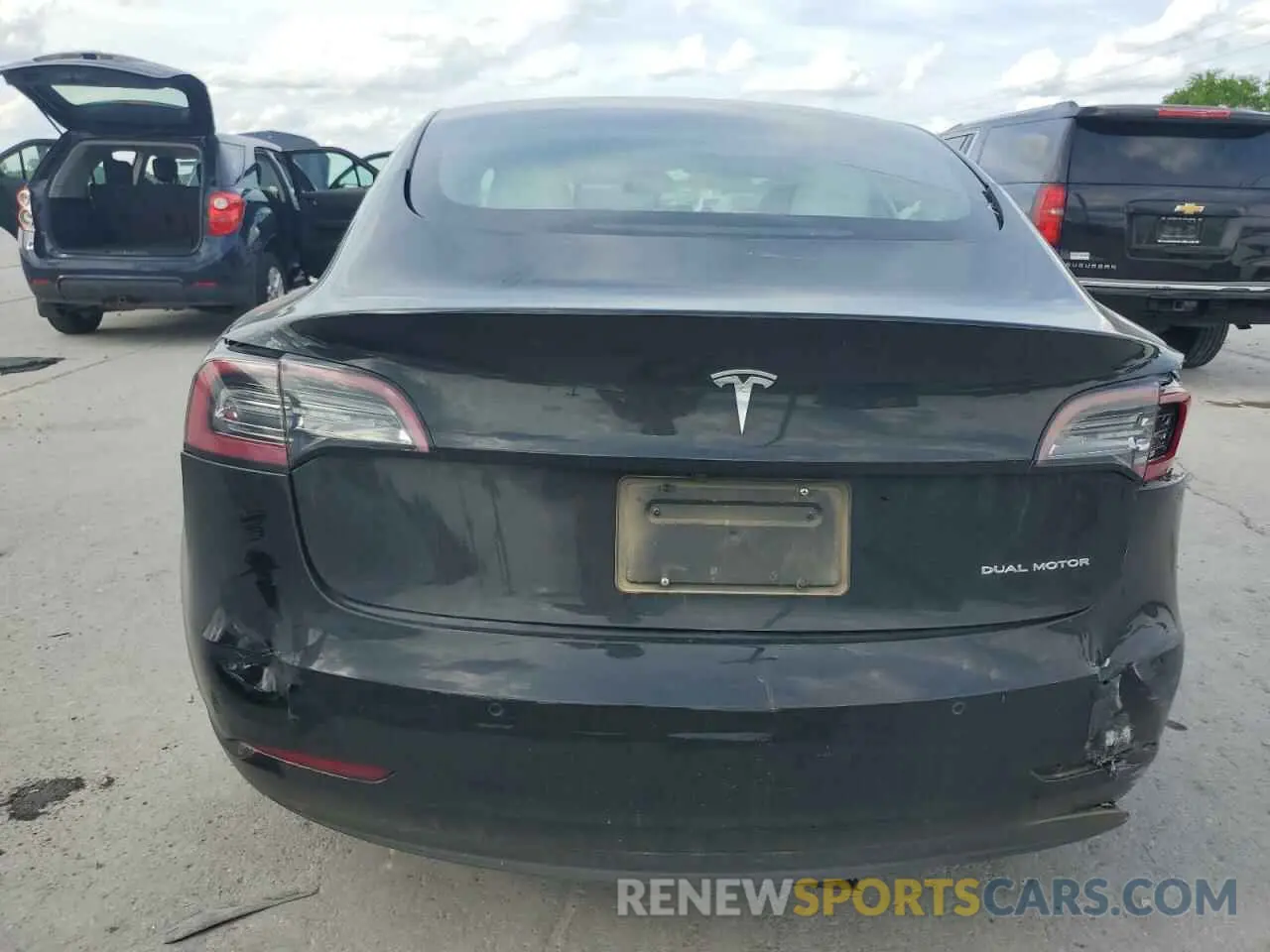 6 fotografías del automóvil dañado 5YJ3E1EB6MF980646 TESLA MODEL 3 2021