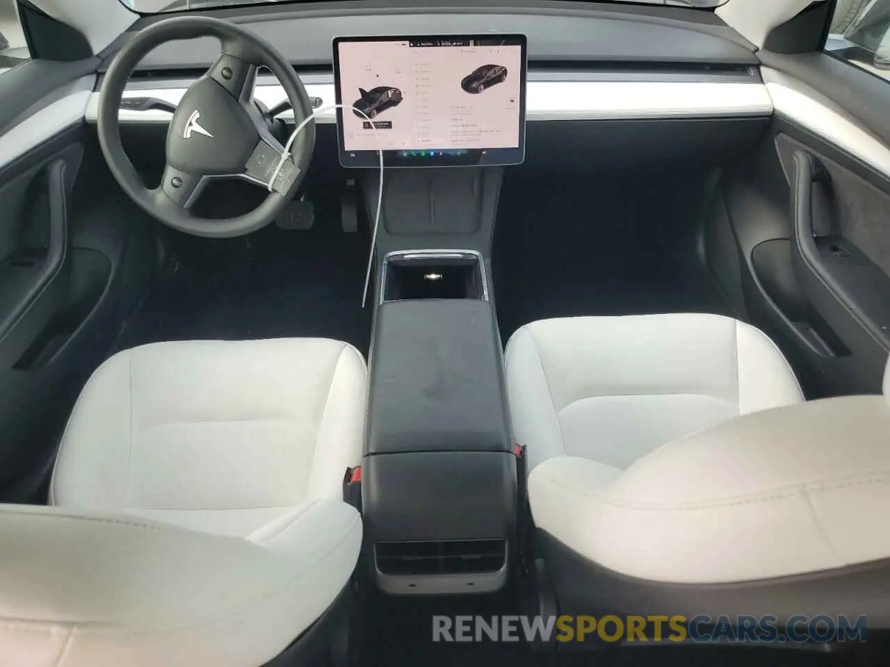 8 fotografías del automóvil dañado 5YJ3E1EB6MF980646 TESLA MODEL 3 2021