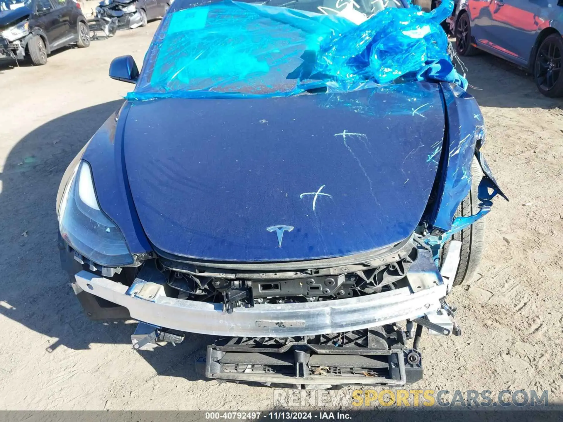 12 fotografías del automóvil dañado 5YJ3E1EB6MF980744 TESLA MODEL 3 2021