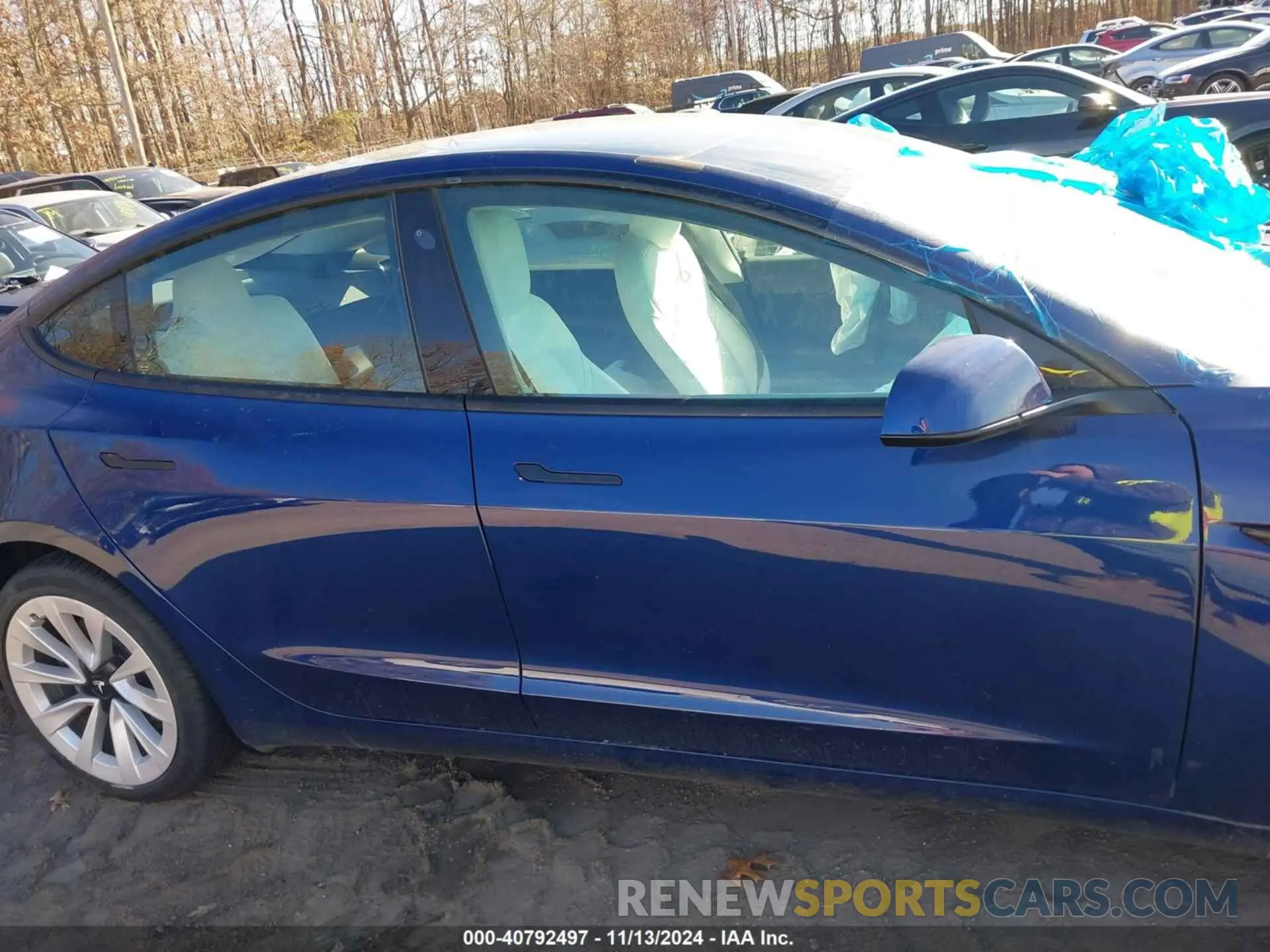 13 fotografías del automóvil dañado 5YJ3E1EB6MF980744 TESLA MODEL 3 2021