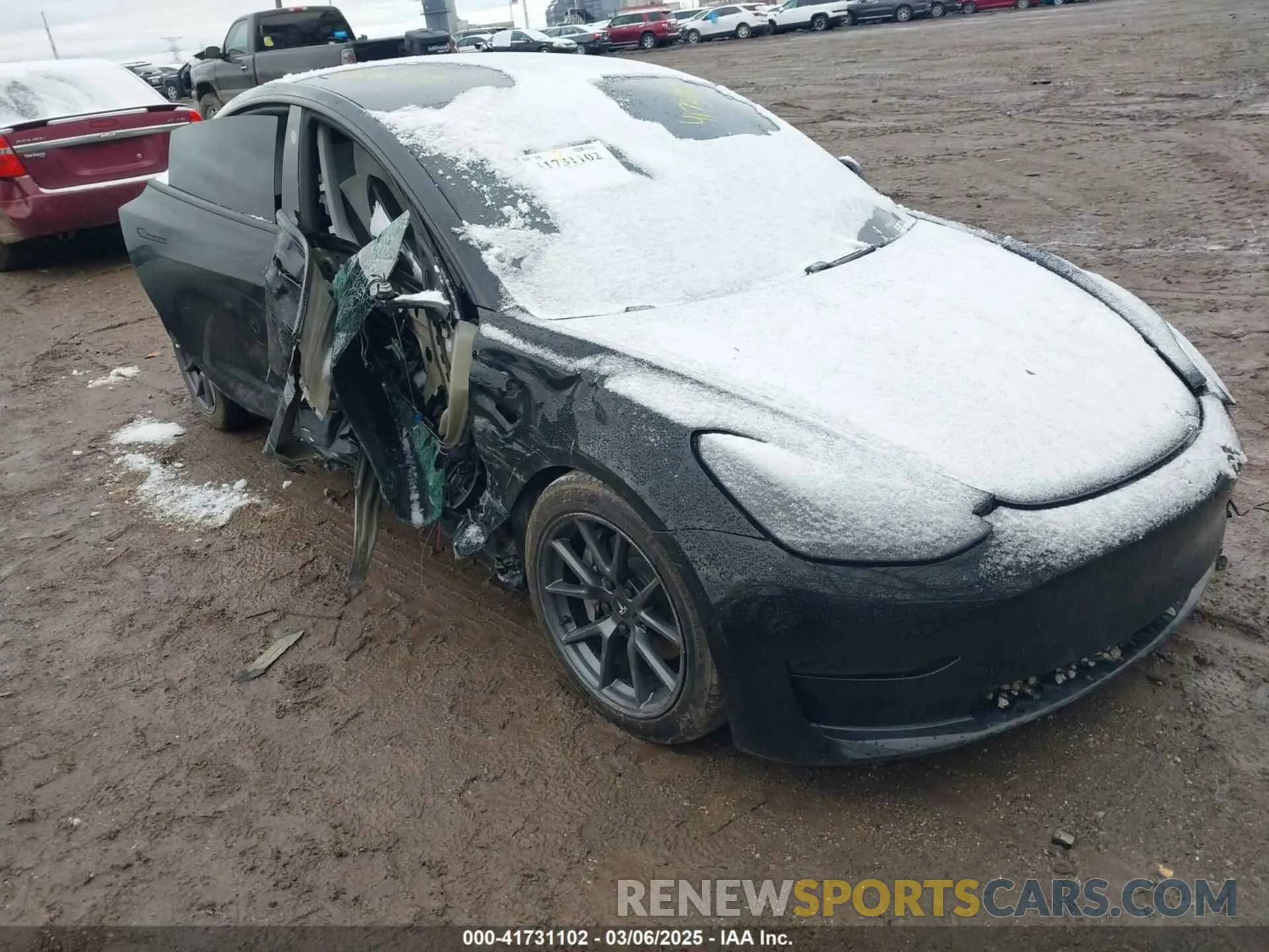 1 fotografías del automóvil dañado 5YJ3E1EB6MF981246 TESLA MODEL 3 2021